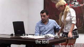 Bahasa sepanyol big tits milf fuck di tempat kerja