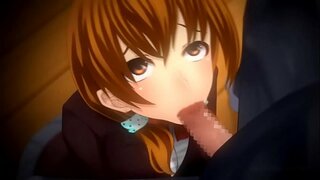 Busty զույգ cutie sucks անդամ եւ ստանում առաջ է բարակ նշան